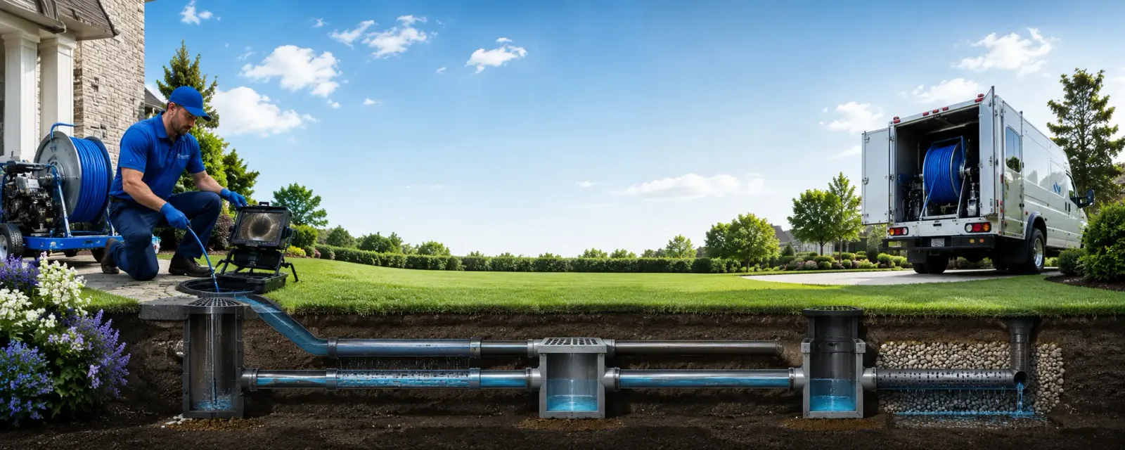 Outdoor drain cleaning information for Resaca, GA